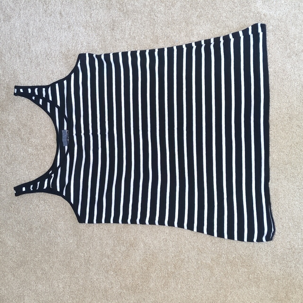 Black & White Striped Tank Top